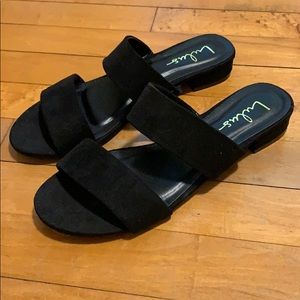 Suede lulus sandals